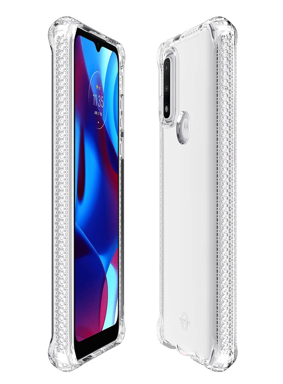 Front. Itskins - ITSkins Spectrum Clear case for Moto G Pure -2021 - Clear.