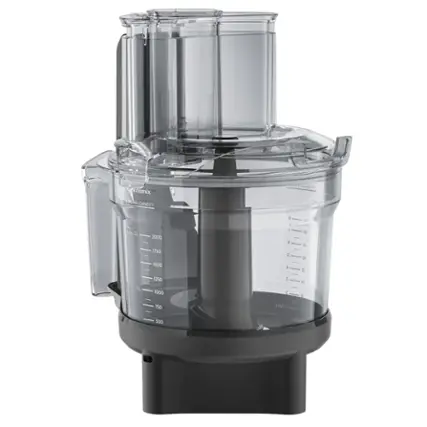 Front. Vitamix - Food Processor Attachment - Black.