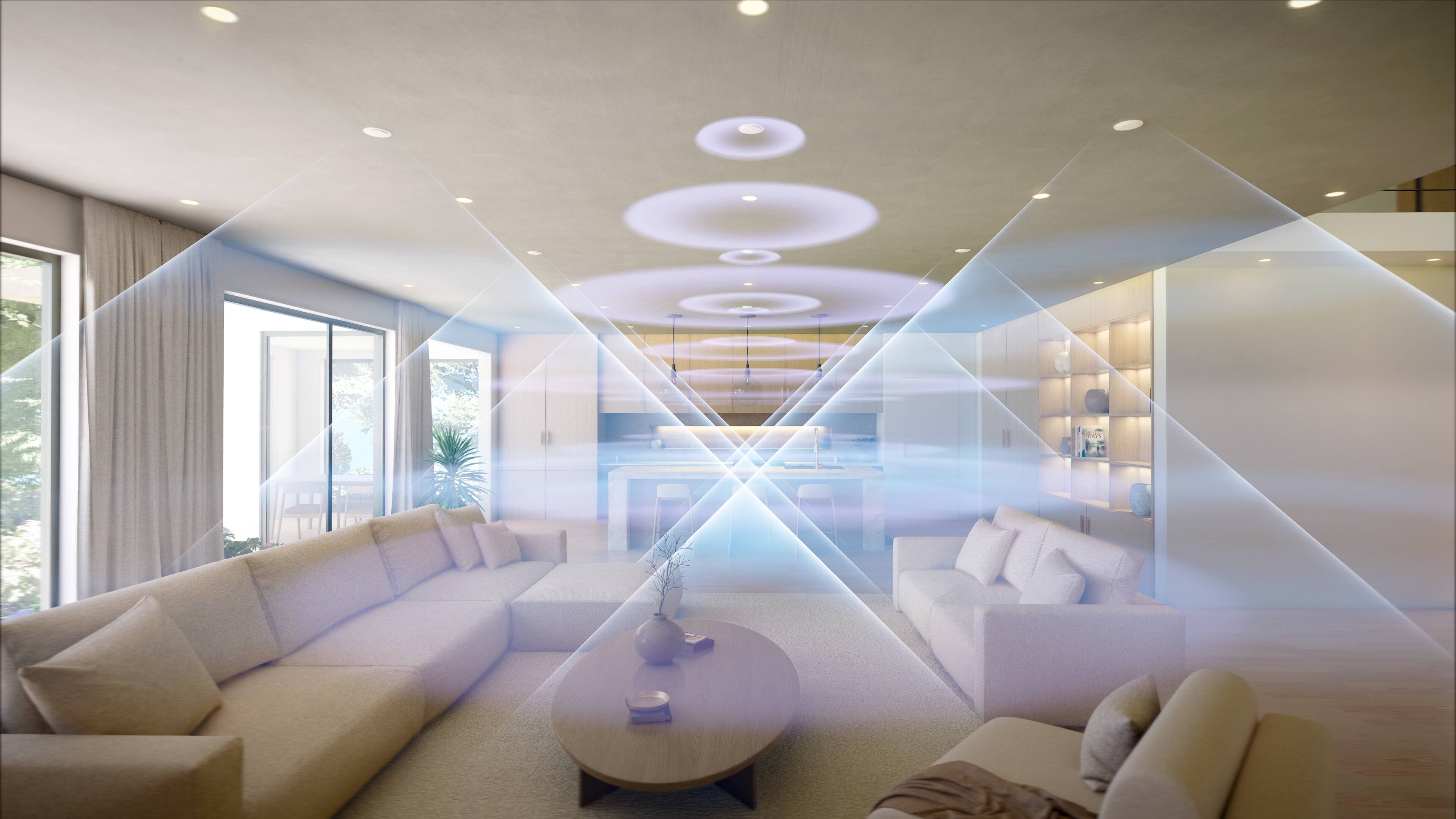 Alt View 12. MartinLogan - Variable Aperture System 3” Full-Range 2-Way In-Ceiling Speaker with Dual 5.5” Woofers and a 2” High-Output Driver - Paintable White.
