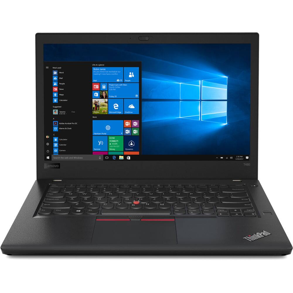 Lenovo Thinkpad T480 Laptop Intel i5-8350U 1.7GHZ 8GB 256GB SSD Windows 10  Pro Refurbished Black T480.8.256.Pro - Best Buy