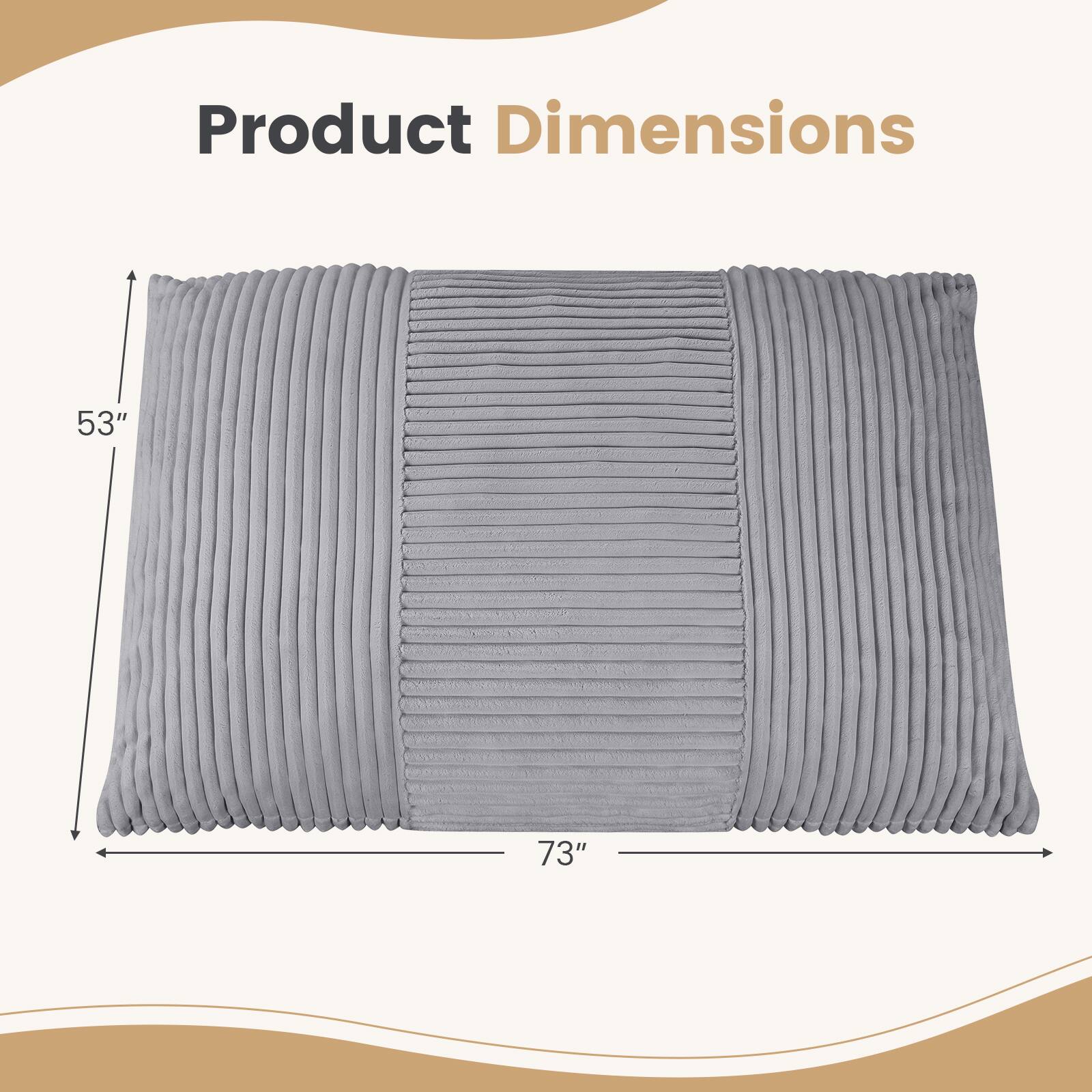 Product Dimensions: 53" x 73"