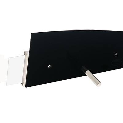 Alt View 7. Deflecto - Superior Image Horizontal Nameplate Holder, Desktop/Wall Plastic - Silver/Black.