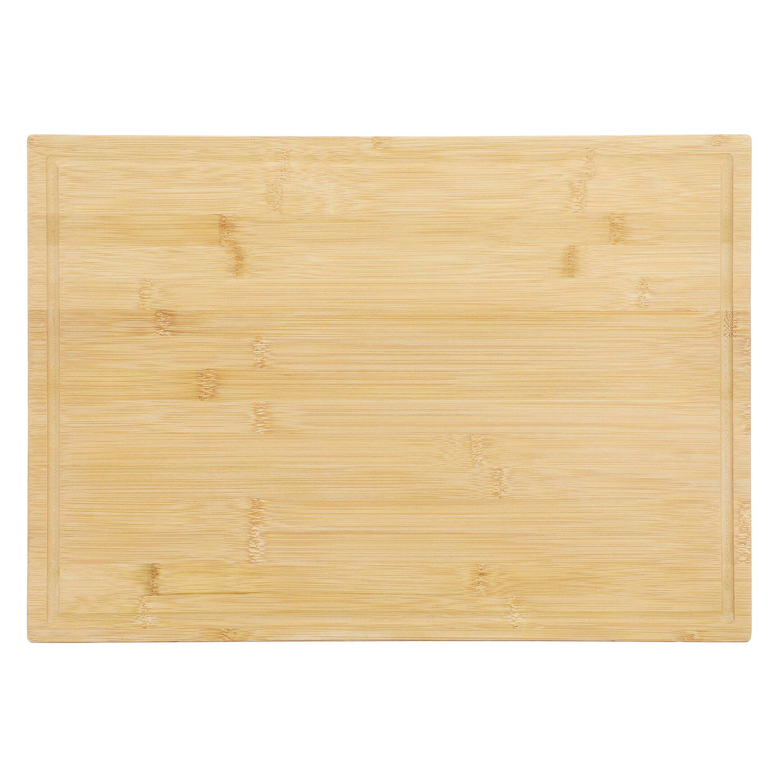 Alt View 1. MegaChef - MegaChef 20 x 14 Inch Rectangle Bamboo Cutting Board - Brown.