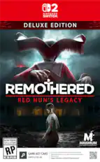 02 NINTENDO SWITCH DELUXE EDITION REMOTHERED RED NUN'S LEGACY
RATING PENDING COTE en ATTENTE RP ESRB M
MAXIMUM ENTERTAINMENT
Full game download via internet required. See back.
GAME-KEY CARD
Téléchargement du jeu complet via Internet nécessaire. Voir au verso.
CARTE CLÉ DE JEU
support.nintendo.com/switch2/gamekeycard