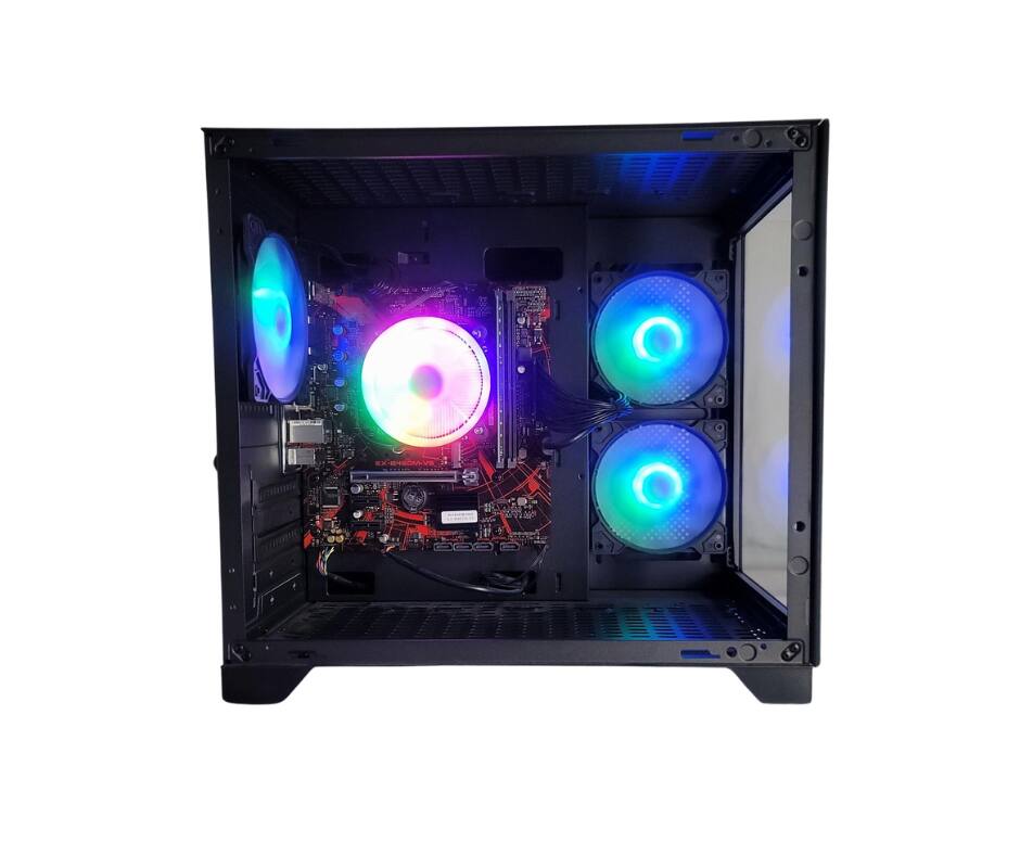 Left. Odyssey Computers - Vesta V2 Gaming Desktop, Intel Core i5 upto 4.3GHz - 16GB RAM - 1TB NVMe SSD - NVIDIA GeForce GTX 1660S WiFi  W11P - Black.