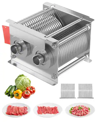 Front. Glintex - Meat Cutter Blade Set 5mm Stainless Steel for SJY-DQ90 Slicer Durable Replacement Cutters & Slicers Parts.