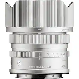 Sigma - 24mm f/3.5 DG Contemporary Lens for L Mount, Silver - Silver
