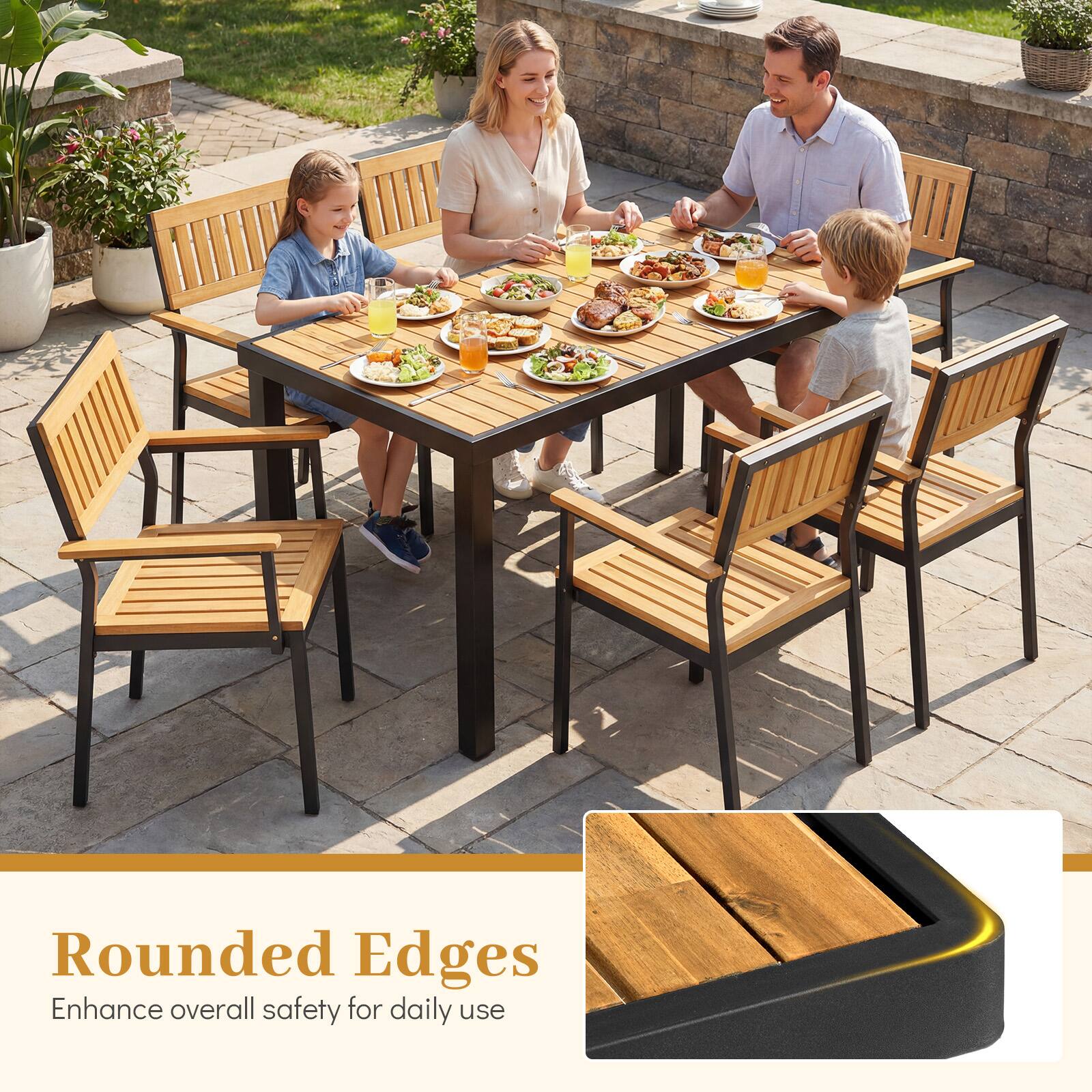 Rounded Edges  
Enhance overall safety for daily use