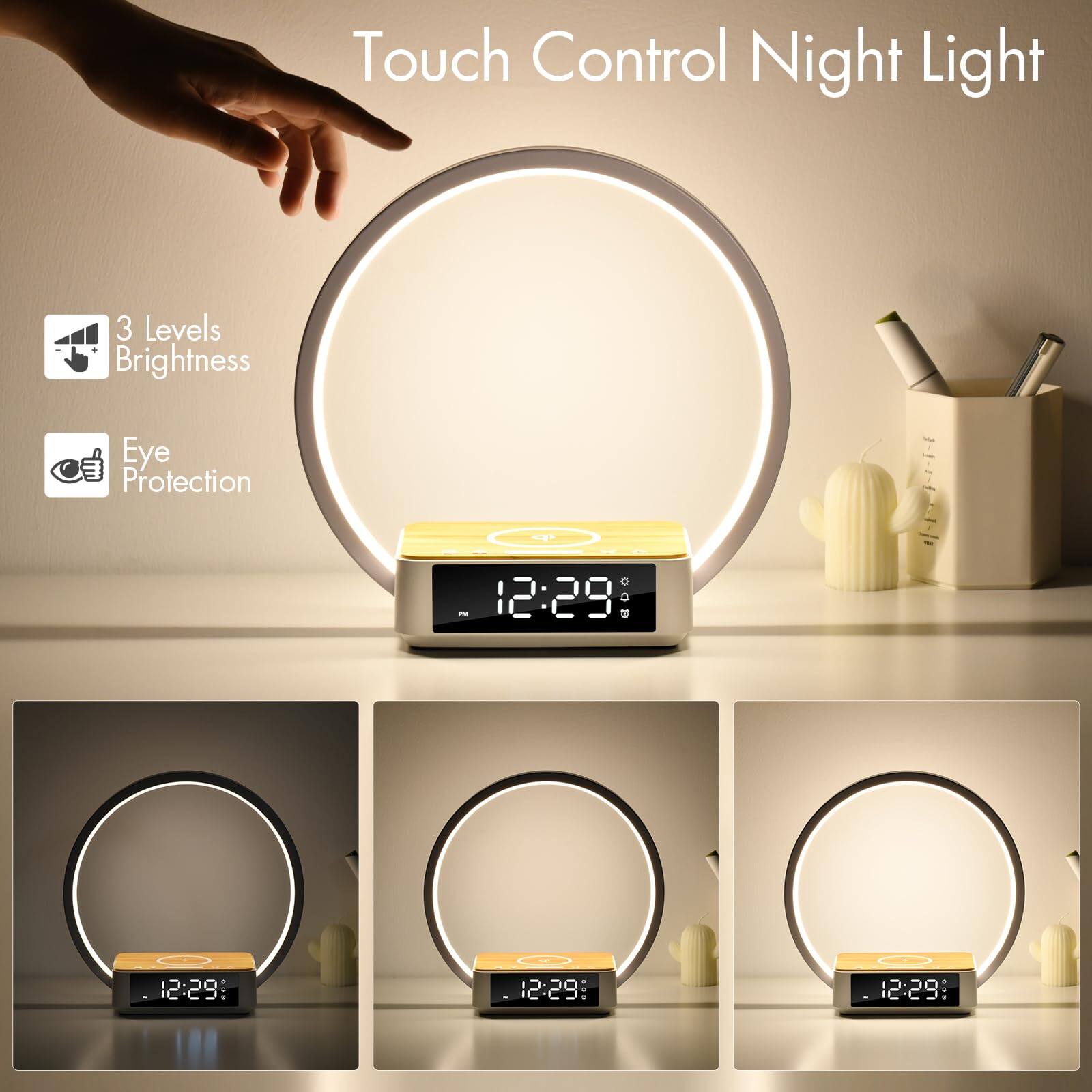 Touch Control Night Light

3 Levels Brightness

Eye Protection

12:29