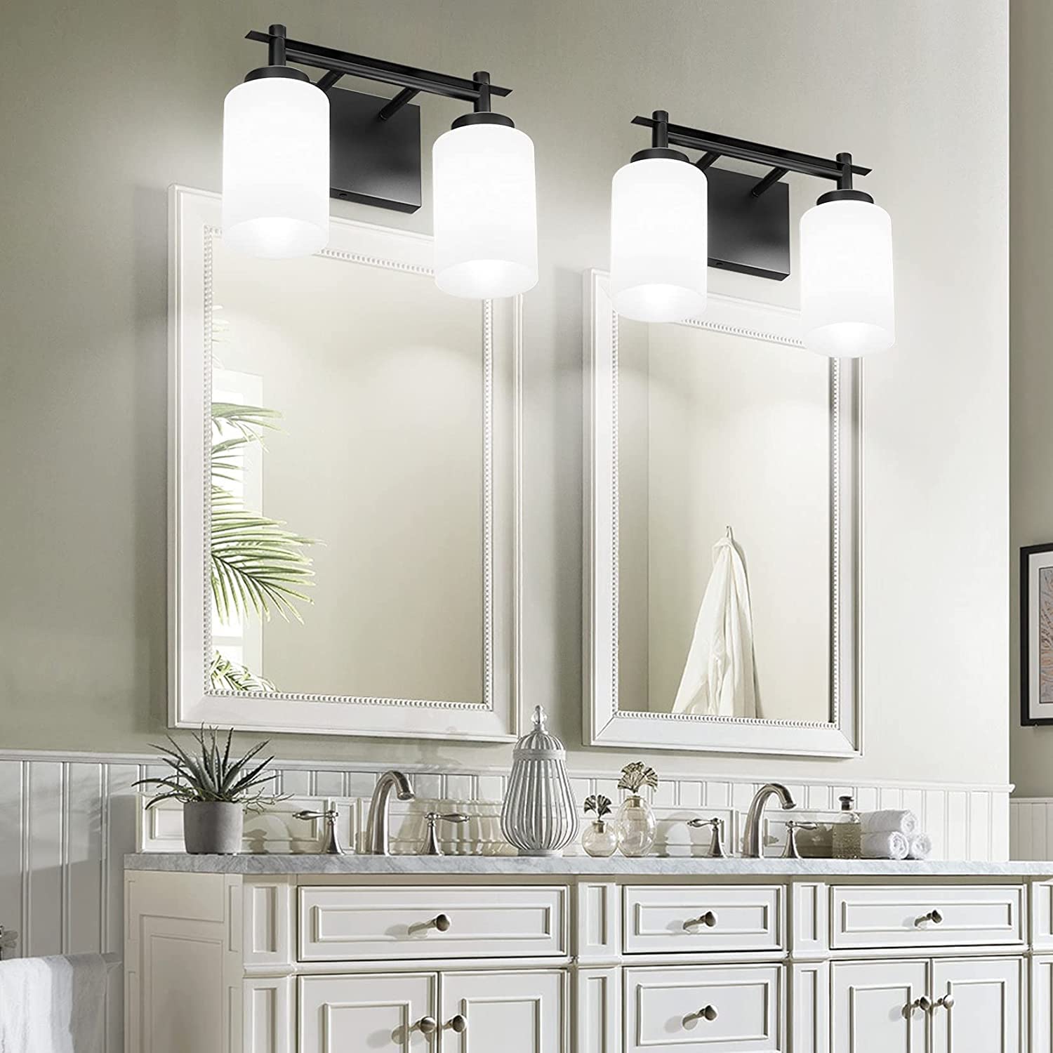 Alt View 4. Comfort Essence - pack Frosted Glass Shade Lamp Covers Replacements For Light Fixtures nch Fitter Globes Shades Chandeli - A-White Frosted Glass 6 Pack.