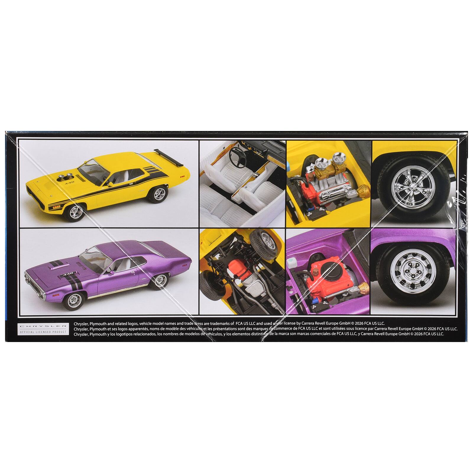 Chrysler, Plymouth and related logos, vehicle model names and trade dress are trademarks of FCA US LLC and used under license by Carrera Revell Europe GmbH © 2026 FCA US LLC. OFFICIAL LICENSED PRODUCT Chrysler, Plymouth and related logos, vehicle model names and trade dress are trademarks of FCA US LLC and used under license by Carrera Revell Europe GmbH © 2026 FCA US LLC.