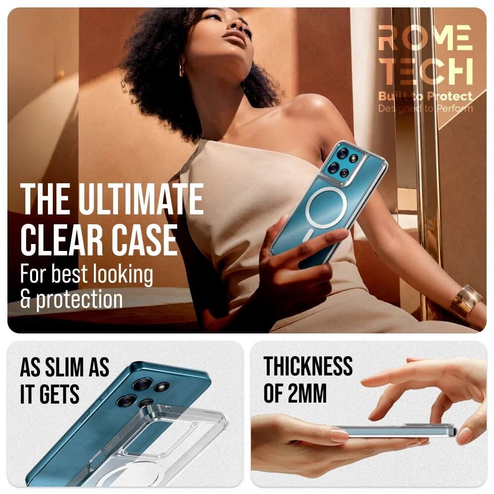 ROME TECH  
Built to Protect  
Designed to Perform  

THE ULTIMATE CLEAR CASE  
For best looking & protection  

AS SLIM AS IT GETS  
THICKNESS OF 2MM