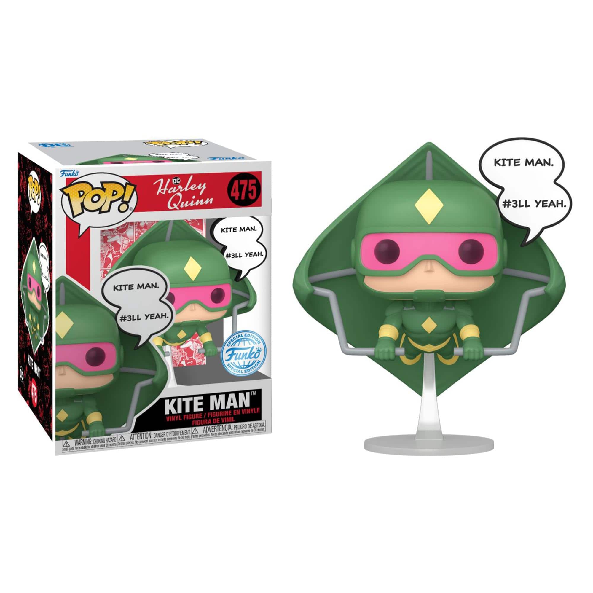 DC Comics - Harley Quinn Funko POP Exclusive | Kite Man - Multi-Color
