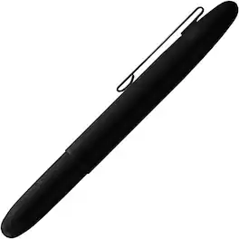 Fisher - Space Pen Matte Black Bullet Space Pen with Clip