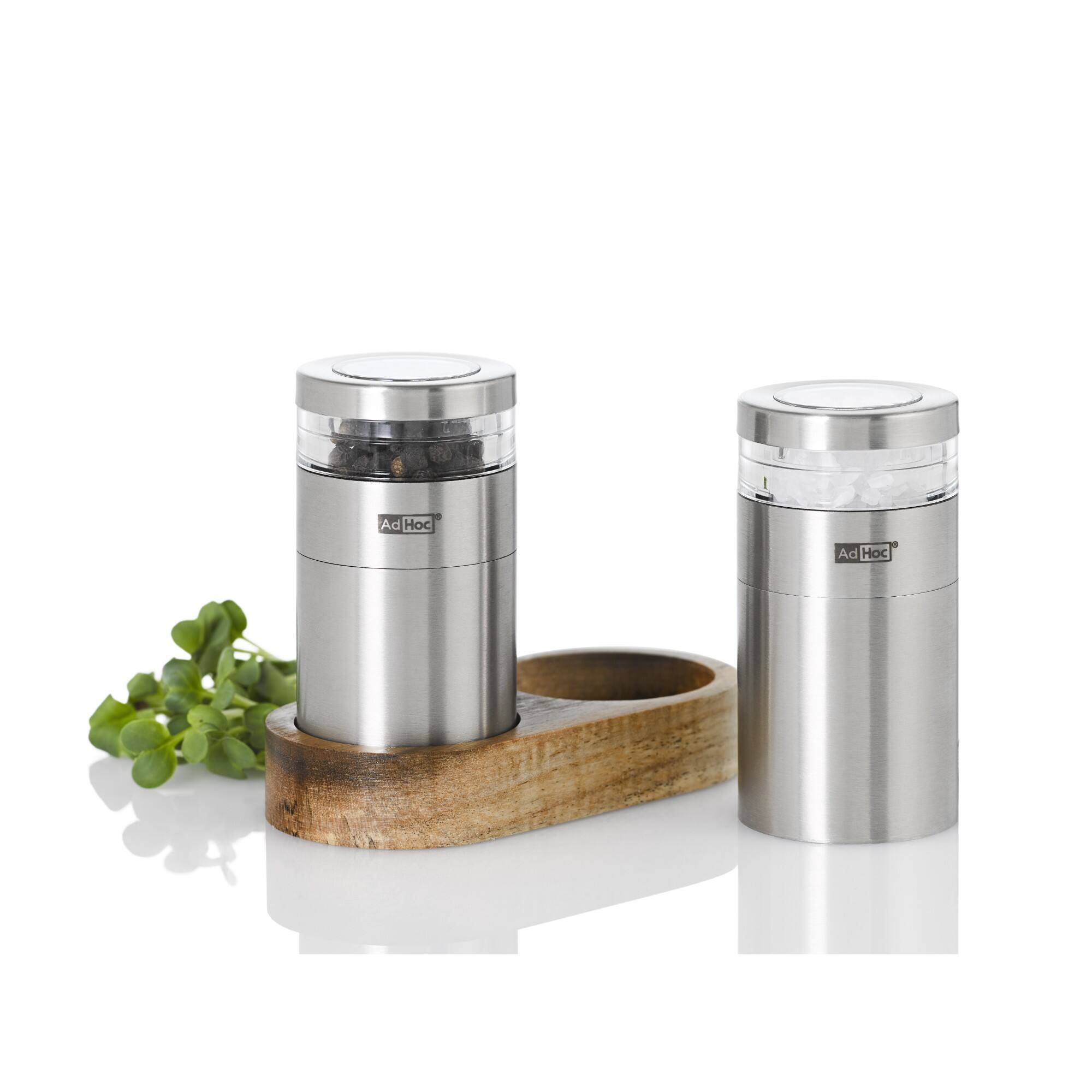 Alt View 3. Ad Hoc - Menage Molto S&P Mill Gift Set - Silver.