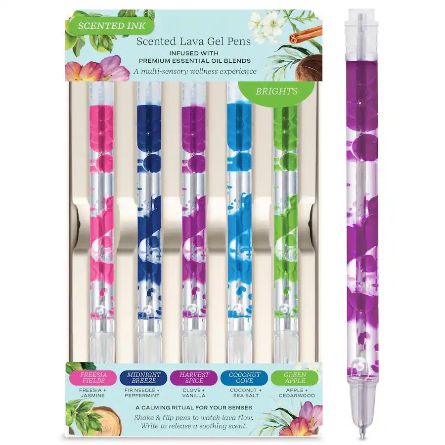 Paradigms Interiors Scented Lava Gel Pen Set 5 Pack brights Pens paradigms-interiors-scented-lava-gel-pen-set-5-pack-brights-pens