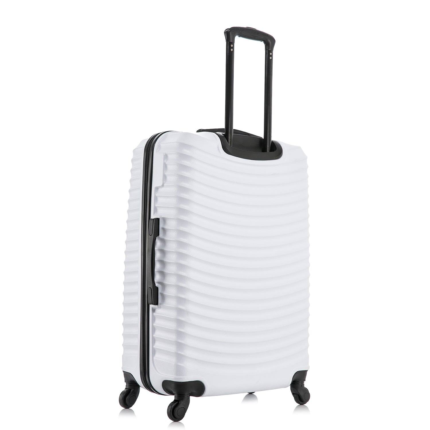 Alt View 1. DUKAP - Adly Lightweight Hardside Spinner 3 Piece Luggage Set  20"/24"/28" - WHITE.