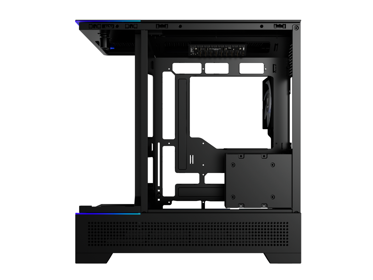 Alt View 9. GAMDIAS - Gamdias ATLAS P6 CG Black ABS / SPCC / Tempered Glass ATX Mid Tower Computer Case - Black.
