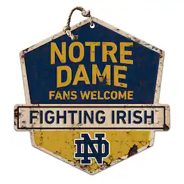 Jardine - Notre Dame Fighting Irish Fans Welcome Sign - Navy