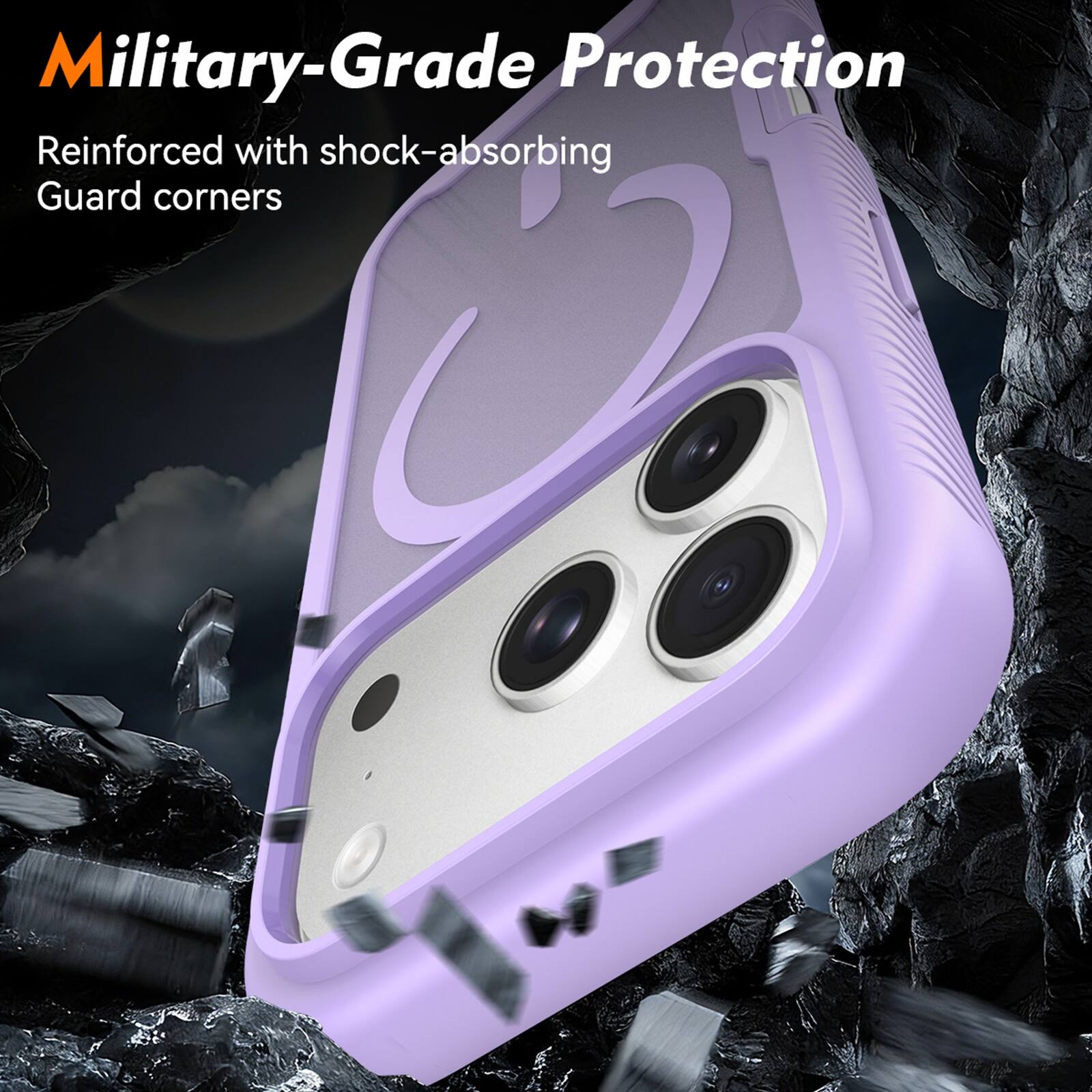 Military-Grade Protection  
Reinforced with shock-absorbing Guard corners
