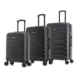 InUSA - Trend lightweight hardside spinner 3 Piece Luggage Set 20"/24"/28" - Black