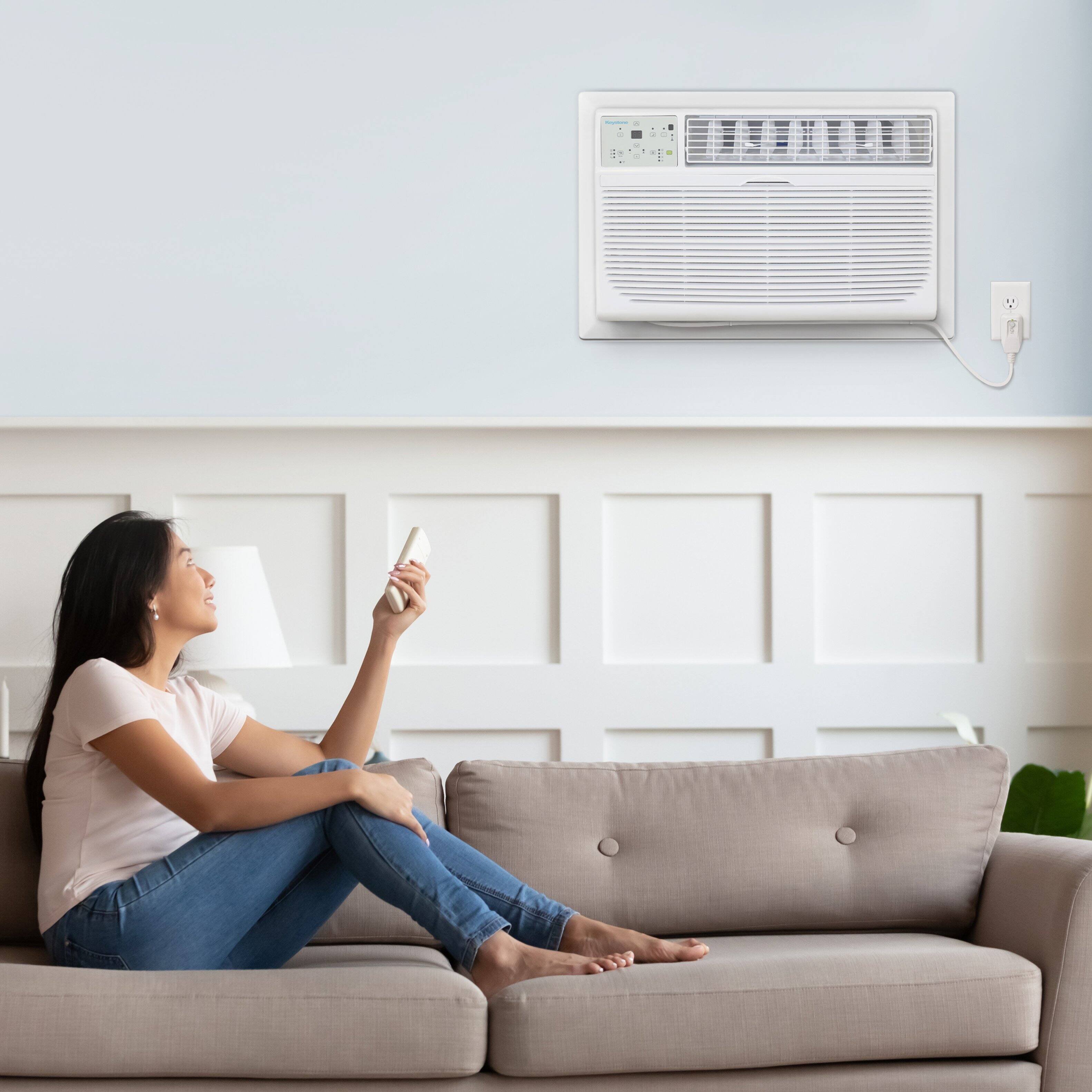 Alt View 16. Keystone - Energy Star 12,000 BTU 230V Through-the-Wall Air Conditioner with Follow Me LCD Remote Control - White.