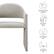 Slub Weave Fabric Upholstery
Barrel Back Design
Fixed Padded Seat
Non-Marking Feet