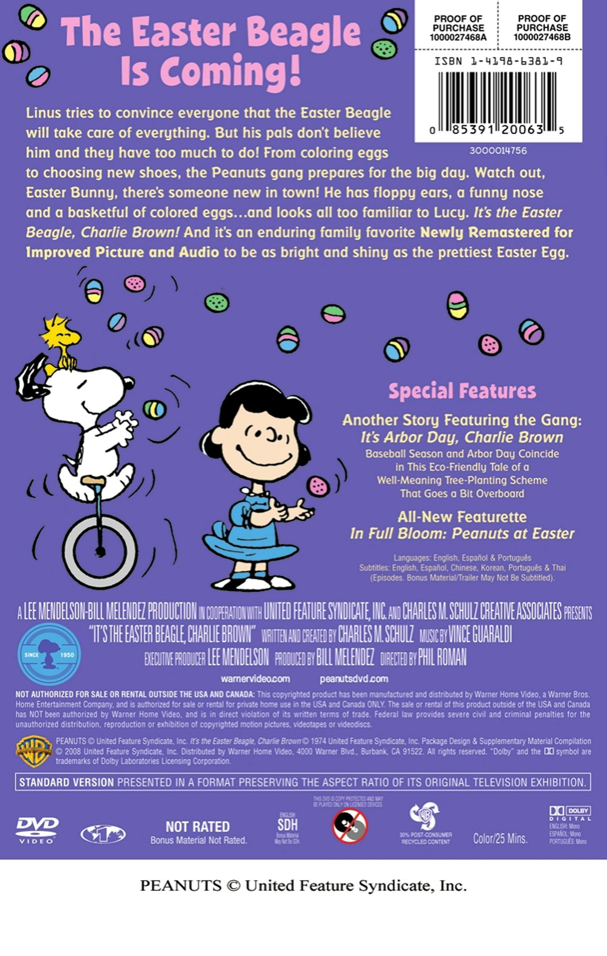 Angle. Peanuts: It's the Easter Beagle, Charlie Brown (Deluxe Edition) [DVD].