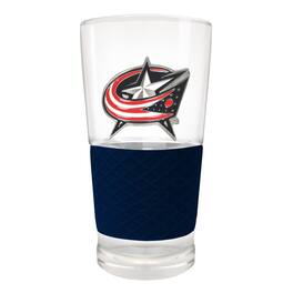 Great American Products - Columbus Jackets 22oz. Pilsner Glass with Silicone Grip - Blue