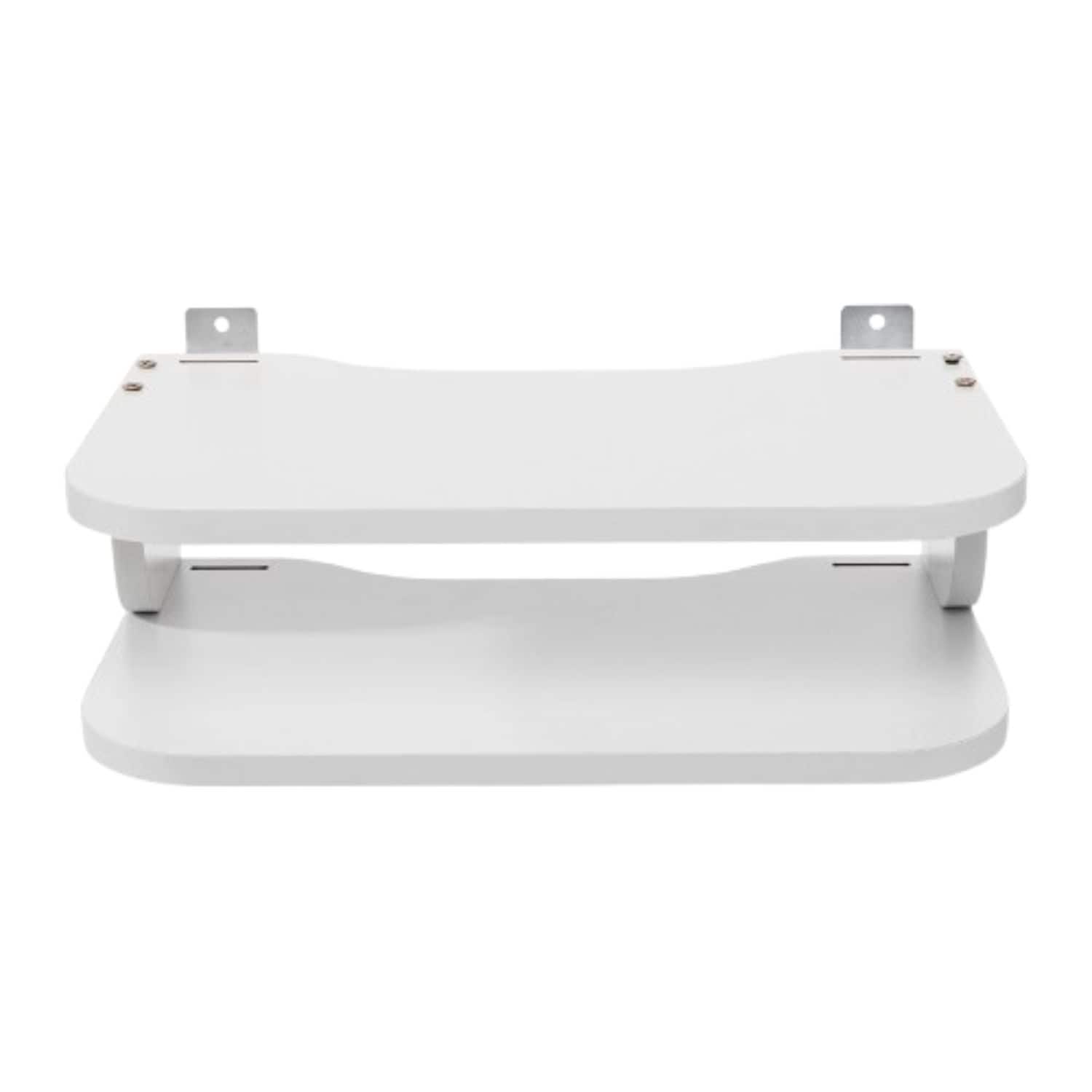 Home Collection - Floating Router Shelf | Wall Mounted TV Set-Top Box & Components Storage Rack - White