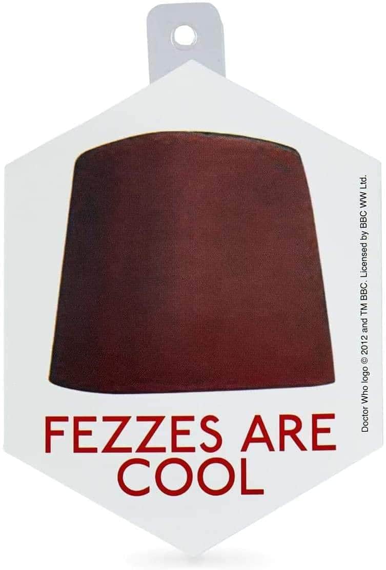 Seven20 - Doctor Who Sticker: Fezzes Are Cool - Red price history on PriceWatchPro