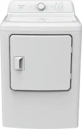Frigidaire - 7 Cu. Ft. Electric Dryer with 8 Dry Cycles - White
