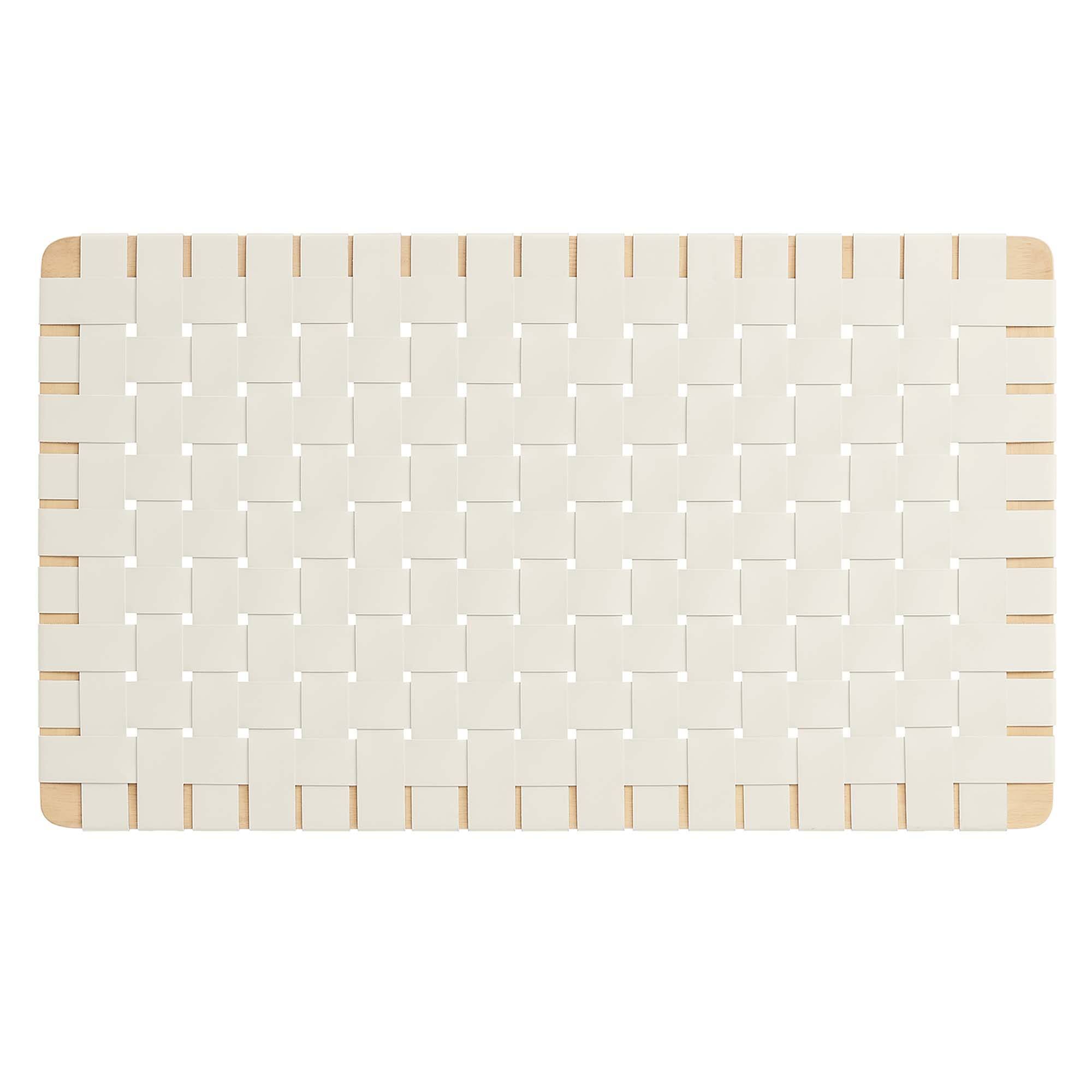 Back. Modway - Sparta Weave Wall-Mount Vegan Leather Twin Headboard by Modway - Brown.