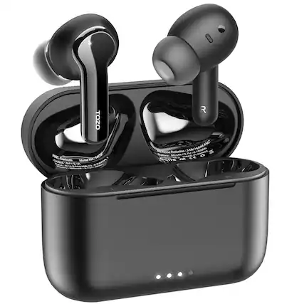 TOZO ANG ANC Earbuds
Model No: TNCS
3-Mic Hybrid ANC Noise Reduction
Battery: 50mAh / 3.7V / 0.18Wh
Charger: EV - 01A
Made in China