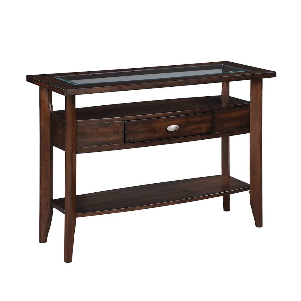Furniture of America - Eski Wood 1-Drawer Sofa Table in Dark Walnut - Brown