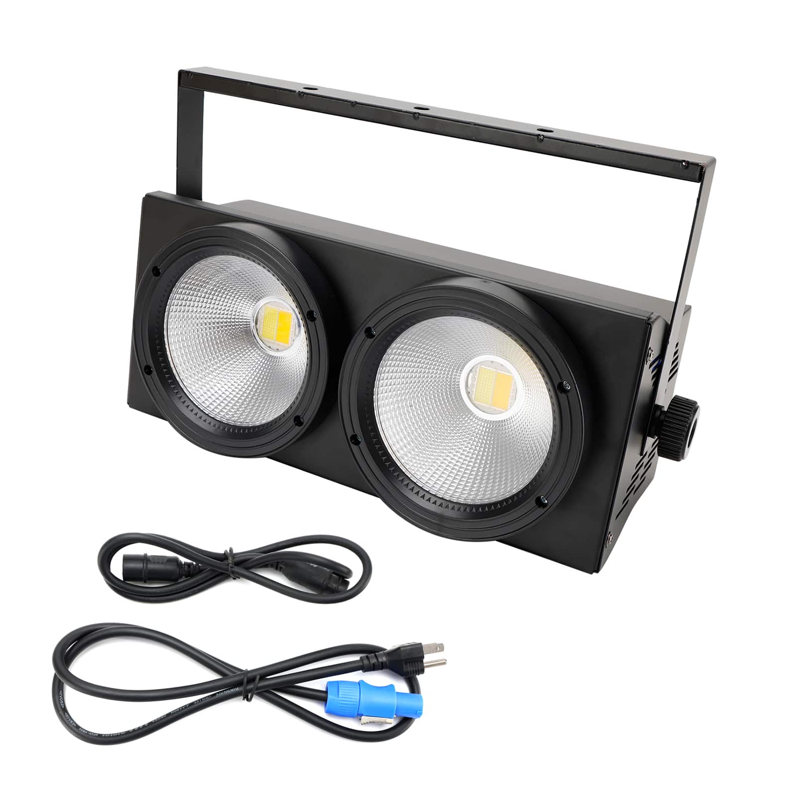 Topteng - 200W COB LED Par Can Light - DMX512 Control, Warm/Cool White Switchable, 100,000-Hour Lifespan, for Stage DJ Disco