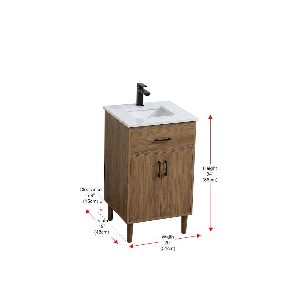 Clearance: 5.9" (15cm)  
Height: 34" (86cm)  
Depth: 19" (48cm)  
Width: 20" (51cm)