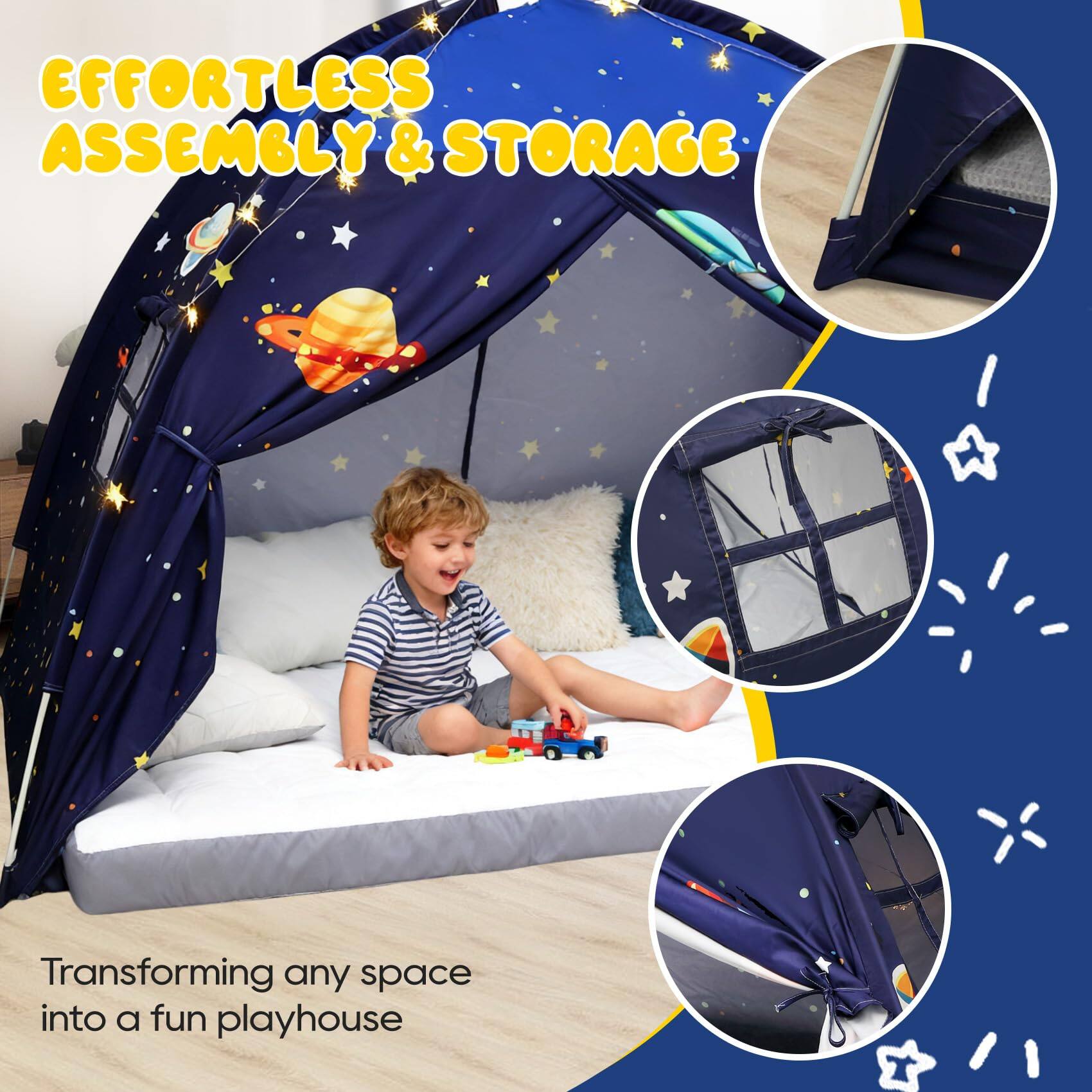 EFFORTLESS ASSEMBLY & STORAGE

Transforming any space into a fun playhouse