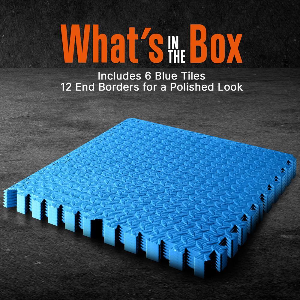 What's in the Box

Includes 6 Blue Tiles  
12 End Borders for a Polished Look