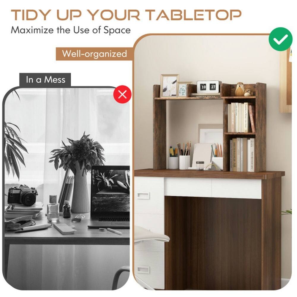 TIDY UP YOUR TABLETOP  
Maximize the Use of Space  

Well-organized  

In a Mess