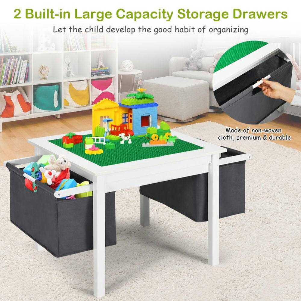 2 Built-in Large Capacity Storage Drawers  
Let the child develop the good habit of organizing  
Made of non-woven cloth, premium & durable