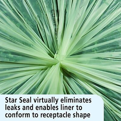 Star Seal virtually eliminates leaks and enables liner to conform to receptacle shape