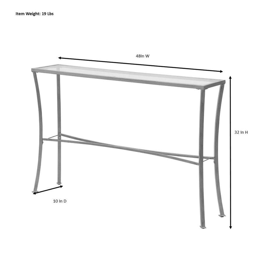 Console Table 36 Carolina Chair & Table Palin Glass Top Console Table Antique Gold ...
