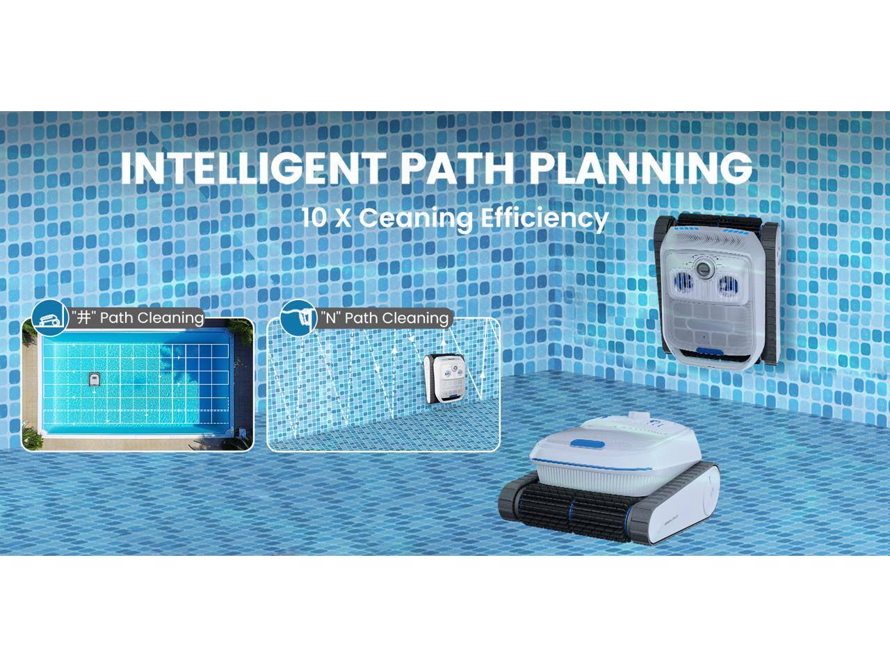 INTELLIGENT PATH PLANNING  
10 X Cleaning Efficiency  
"#" Path Cleaning  
"N" Path Cleaning