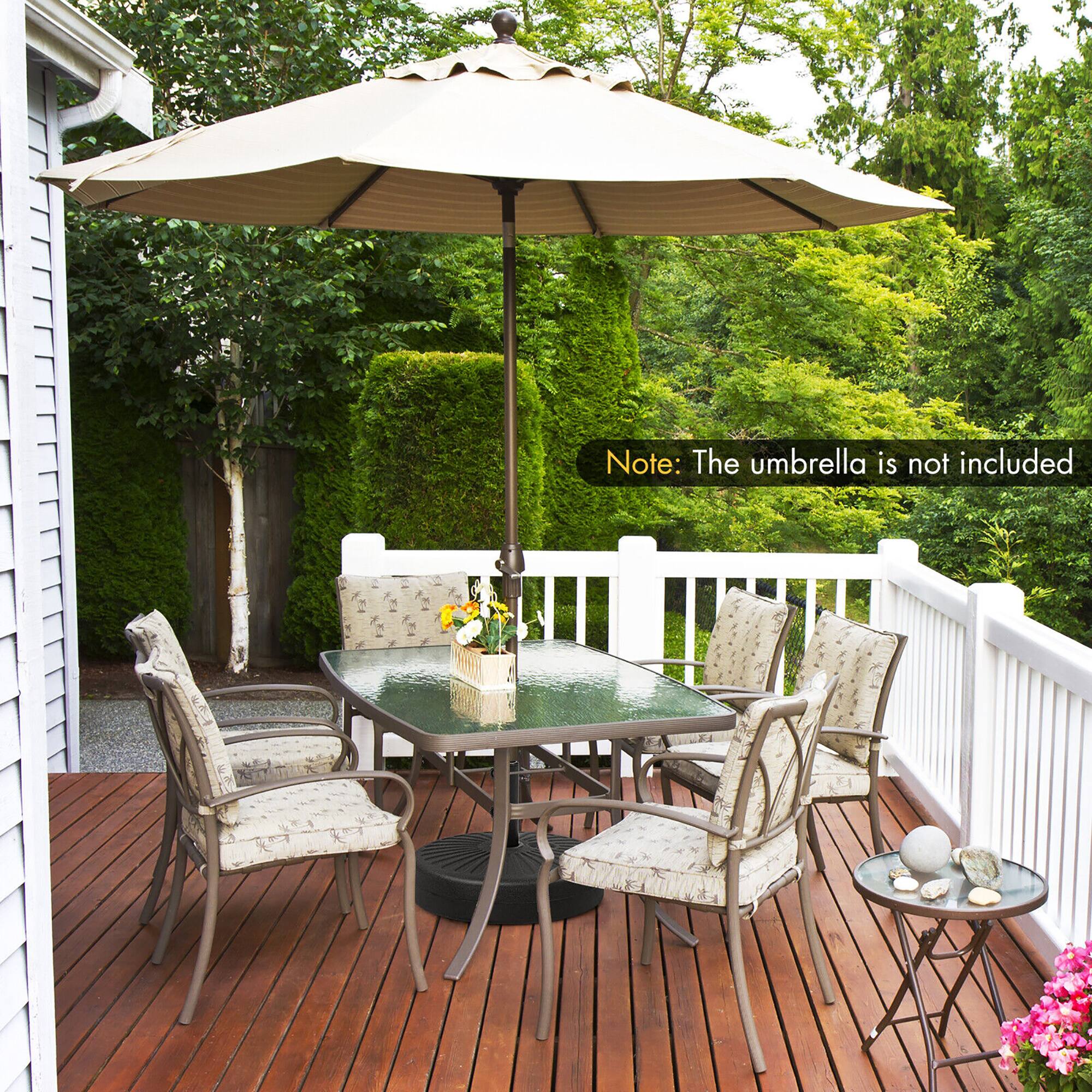 Note: The umbrella is not included