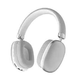 Cluzine - Silver Over-Ear Headphones, Bluetooth 5.3, HiFi Sound, Comfort Fit, Low Latency