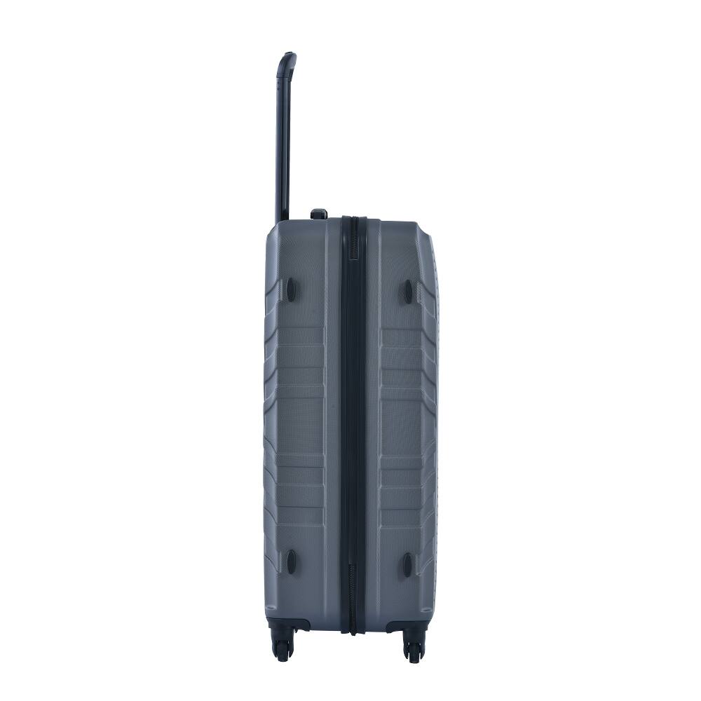 Alt View 3. Ropilly - Ropilly 3 Piece Luggage Set ABS Hard Shell Suitcase Set with Spinner Wheels Gray - Gray.