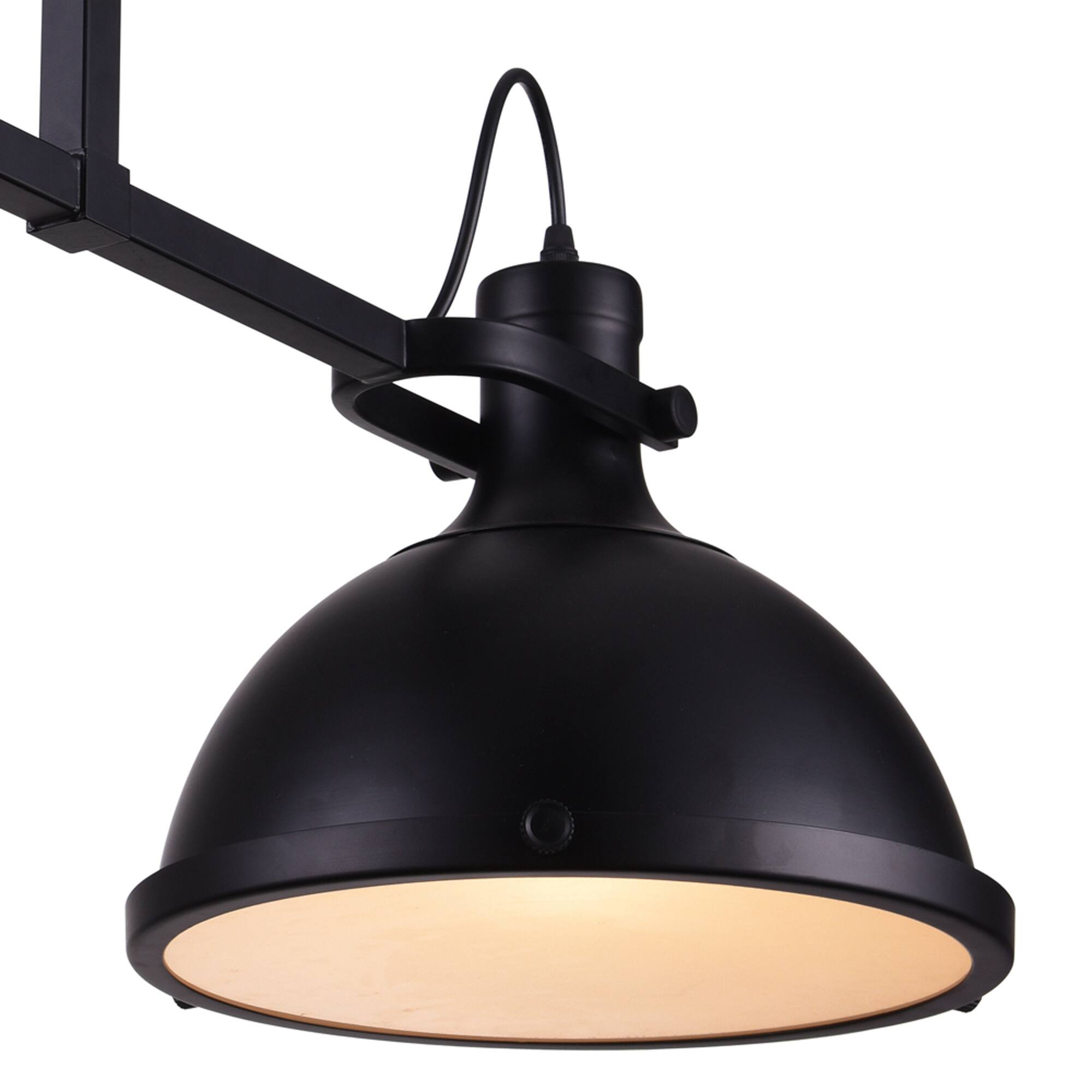 Alt View 1. CWI Lighting - Strum 3 Light Island Chandelier With Black Finish - Black.