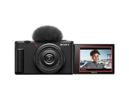Sony - ZV-1F Vlog Camera for Content Creators and Vloggers - Black