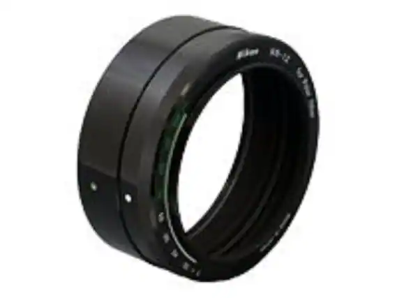 Front. Nikon - Nikon HN-12 Screw-In Hood - Black.